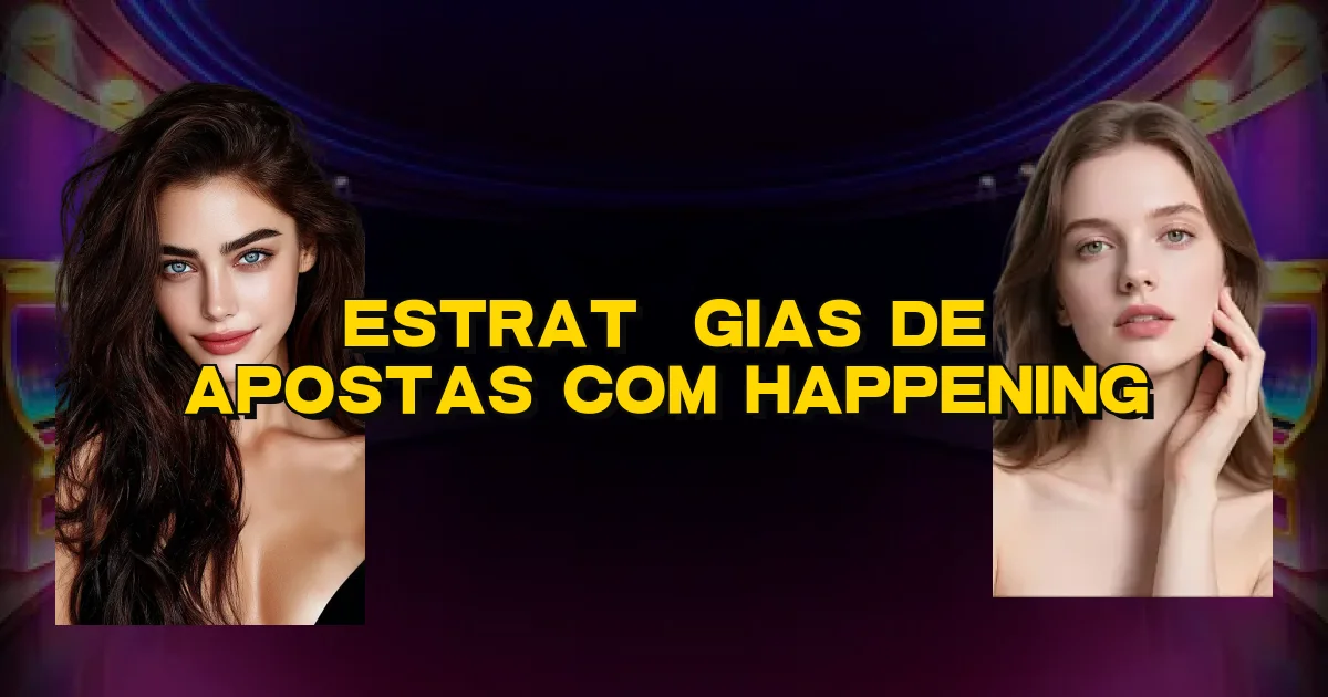 Estratégias De Apostas Com Happening Oficial