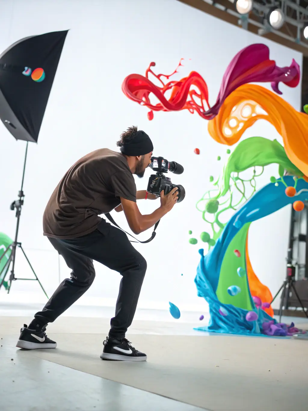 A frame showcasing a diverse range of animation styles, including 2D, 3D, and stop-motion, all seamlessly blended together in a visually stunning composition.